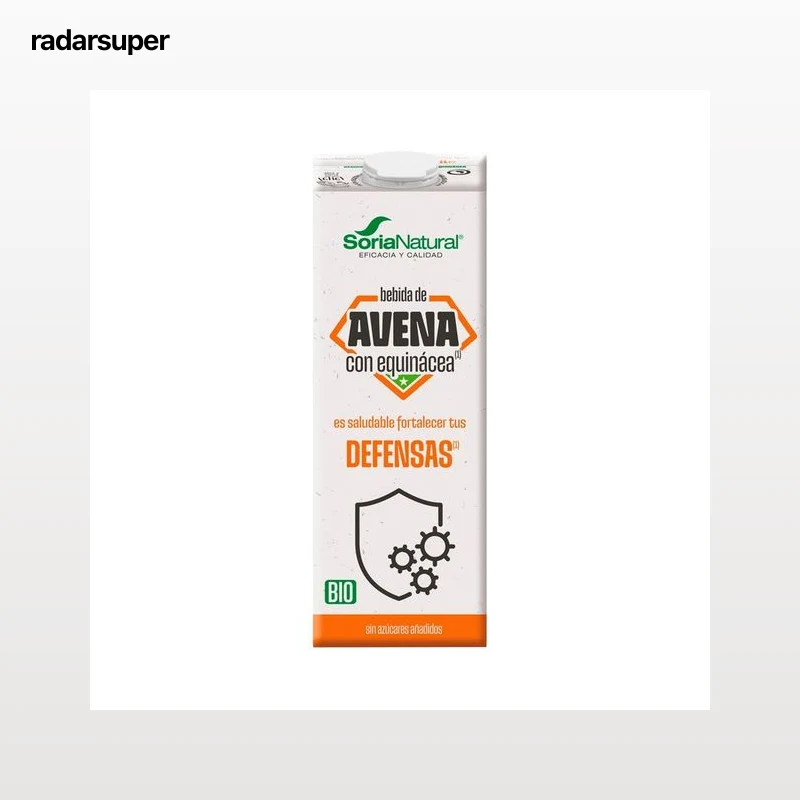 SORIA NATURAL Defensas Bebida vegetal ecológica de avena con equinácea 1 l