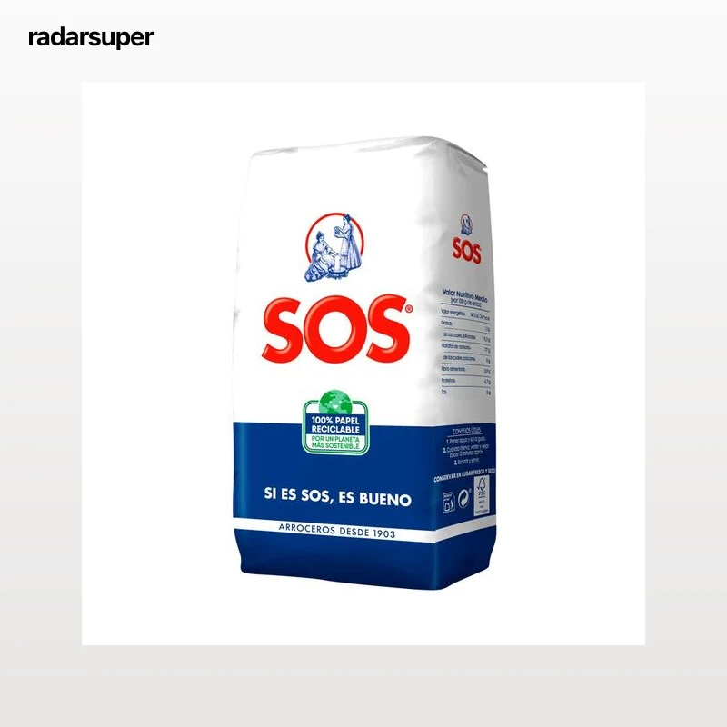 SOS Arroz redondo 1 kg.