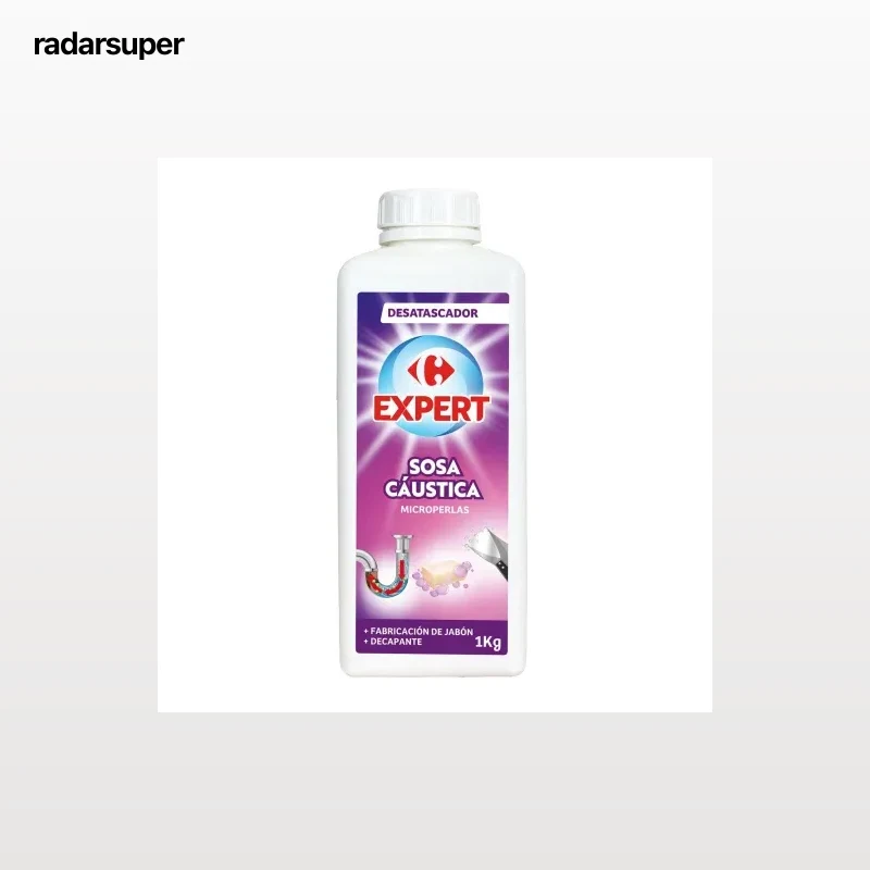 Sosa caústica Carrefour Expert 1 kg.