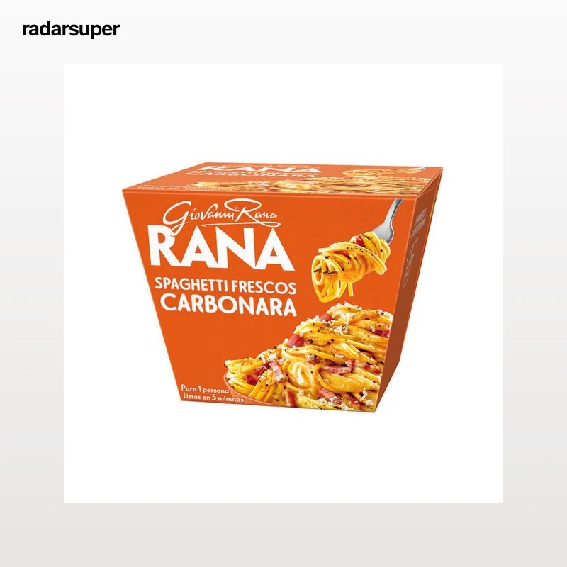 Spaguetti frescos con salsa carbonara con Parmigiano Reggiano Rana 357g