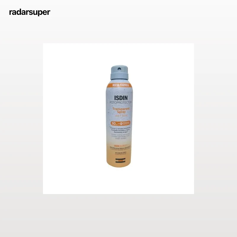 Spray fotoprotector transparente SPF50+ Wet Skin Isdin 250 ml.