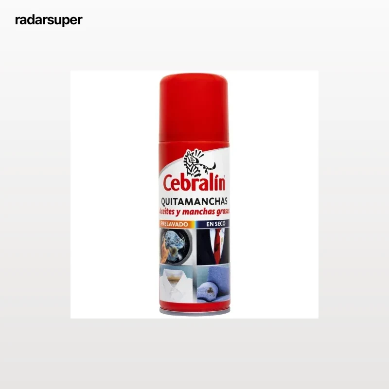 Spray quitamanchas aceites y salsas grasas doble uso Cebralín 200 ml.