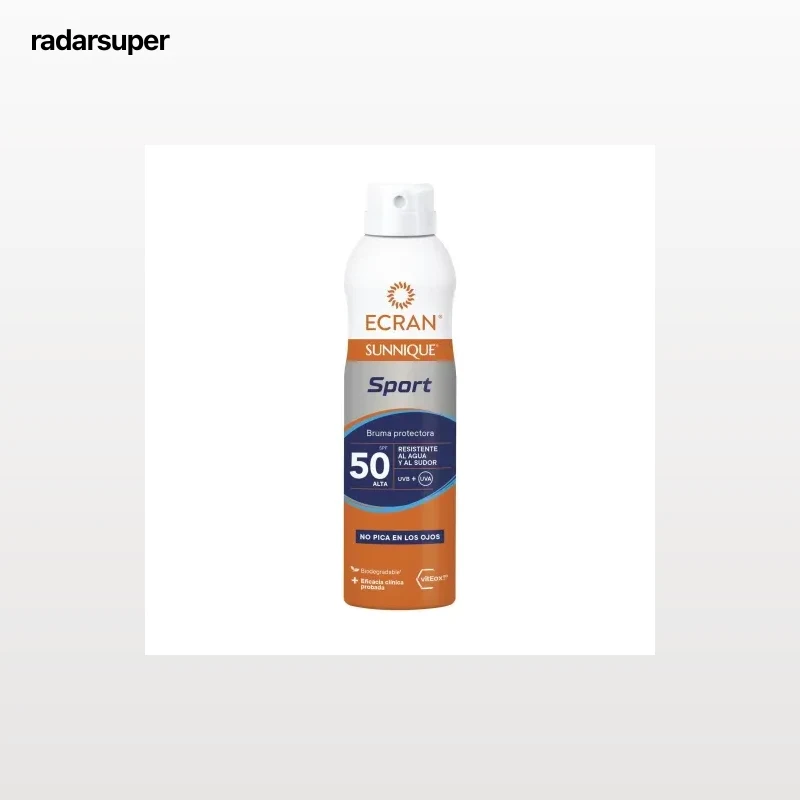 Spray solar sport bruma protectora SPF 50 Ecran Sunnique 250 ml.