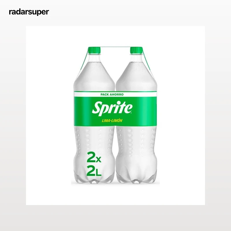SPRITE Refresco con gas lima-limón bajo en azúcar pack de 2 botellas x 2 l.