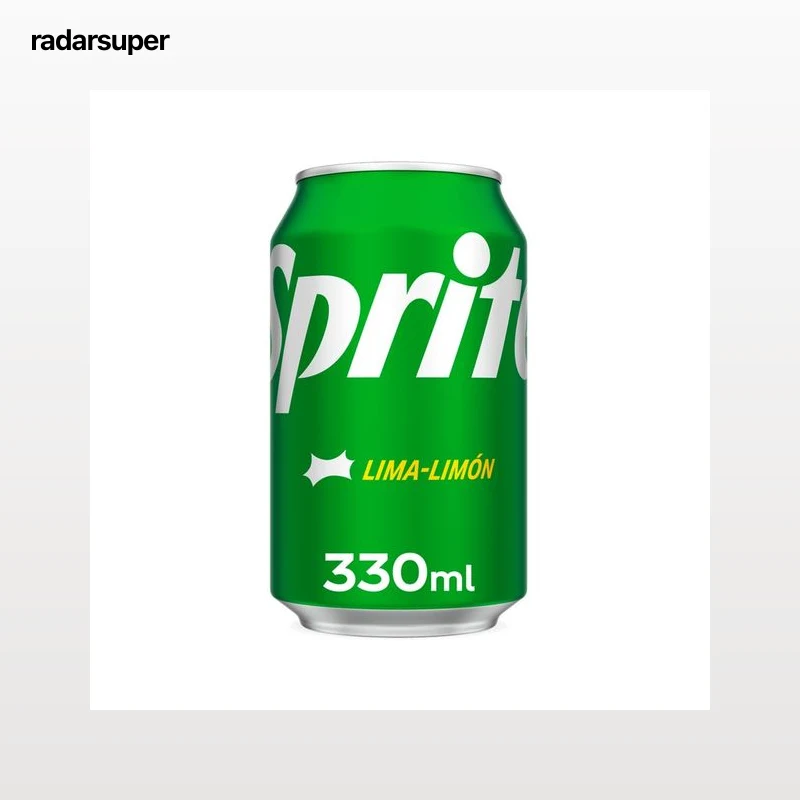 SPRITE Refresco de lima limón bajo en azúcar lata de 330 ml.