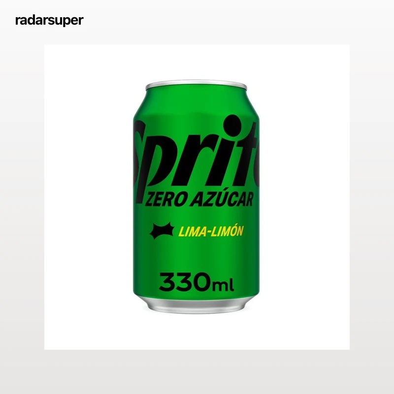 SPRITE ZERO Refresco de lima limón sin azúcar lata de 330 ml.