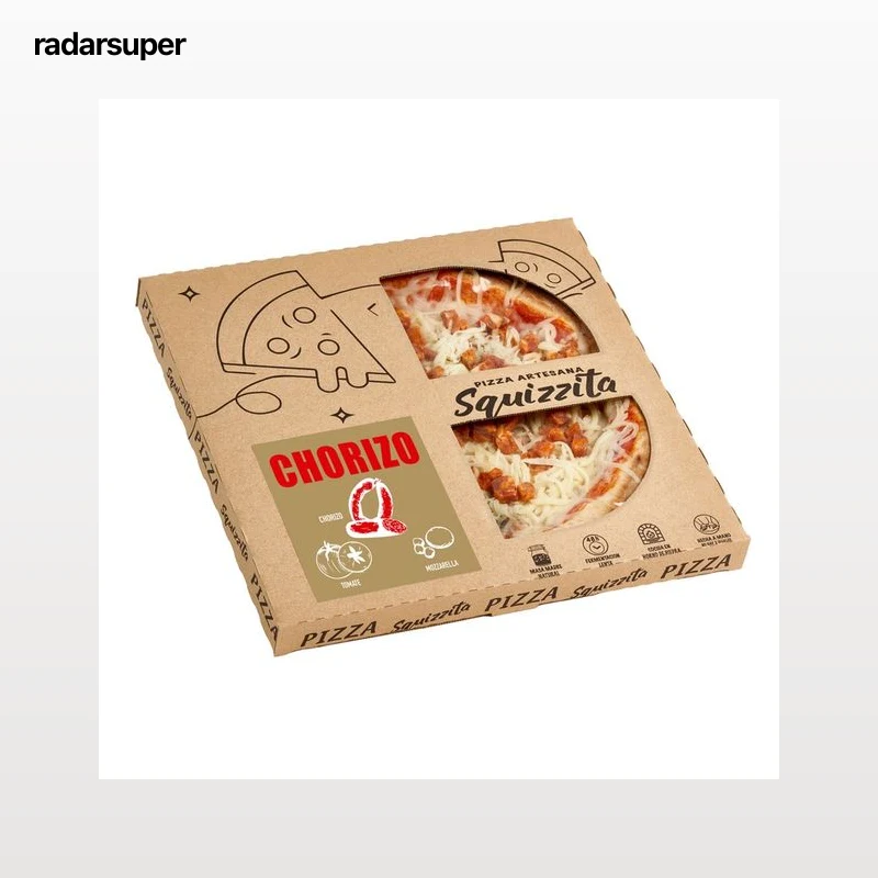 SQUIZZITA Pizza artesana de chorizo 420 g.