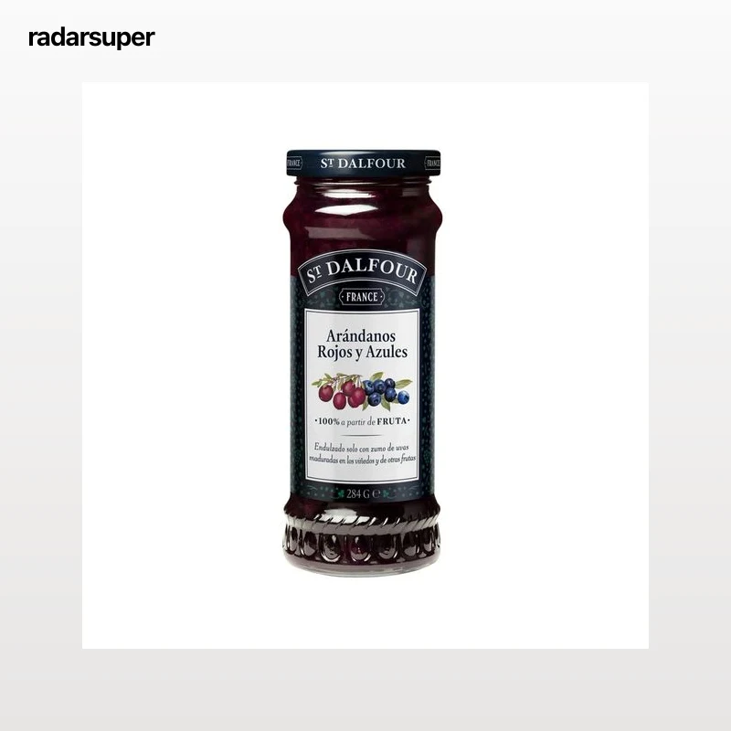 ST.DALFOUR Mermelada rapsodia de frutas arándanos rojos y azules 284 g.