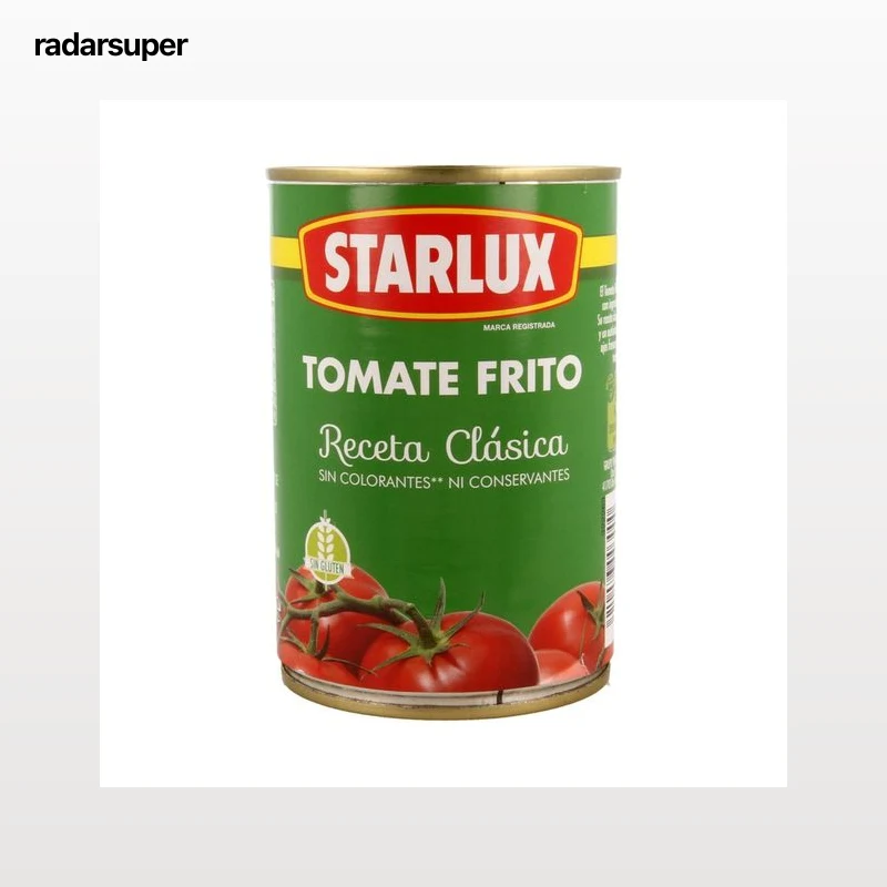 STARLUX Tomate frito, sin conservantes ni colorantes 400 g.