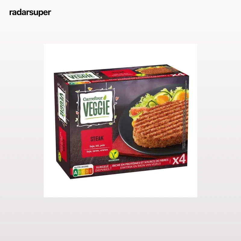Steak vegetal Carrefour Veggíe 400 g.