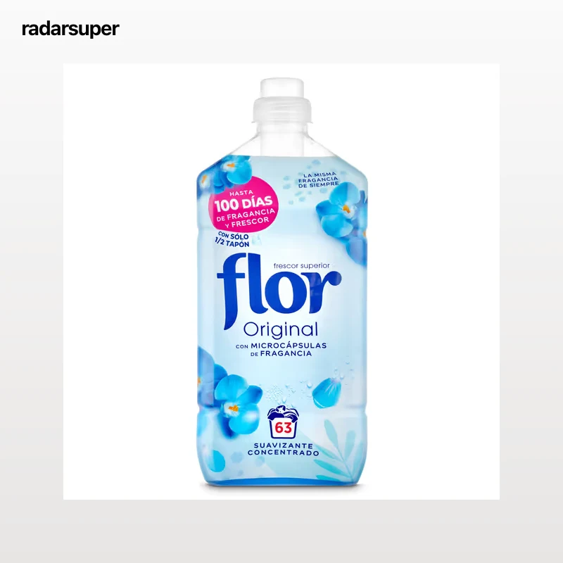 Suavizante azul Flor 63 lavados