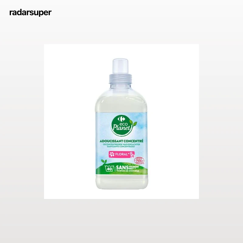 Suavizante concentrado floral ecológico EcoPlanet Carrefour 40 lavados.