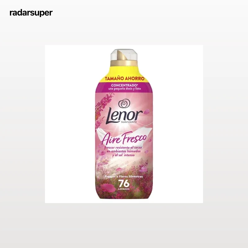 Suavizante concentrado frescor a flores silvestres Aire Fresco Lenor 76 lavados.