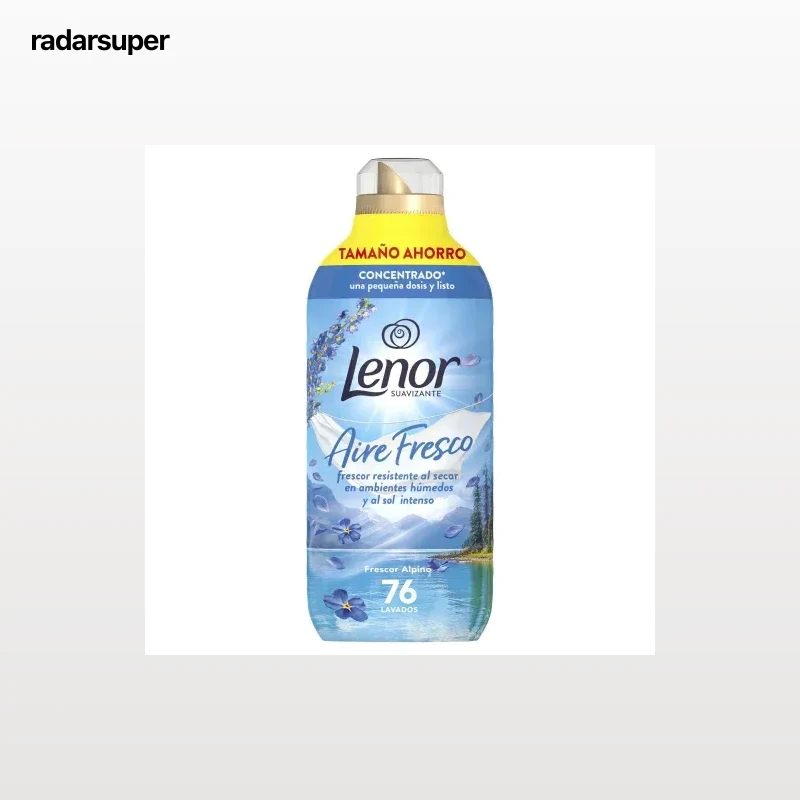 Suavizante concentrado frescor alpino Aire Fresco Lenor 76 lavados.