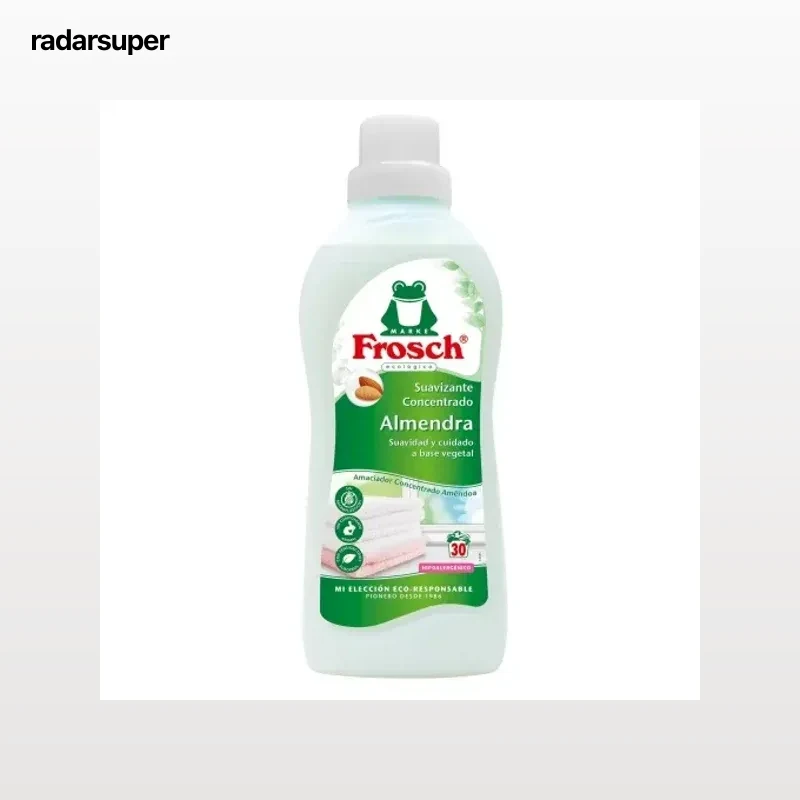 Suavizante concentrado leche de almendra ecológico Frosch 30 lavados.