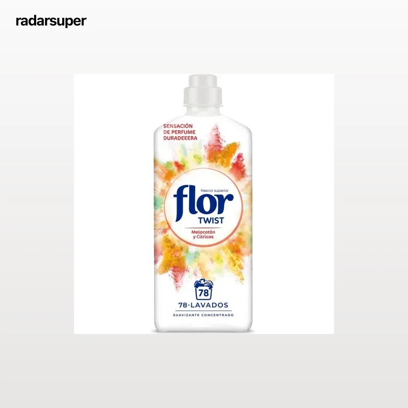 Suavizante concentrado melocotón y cítricos Flor Twist 78 lavados.
