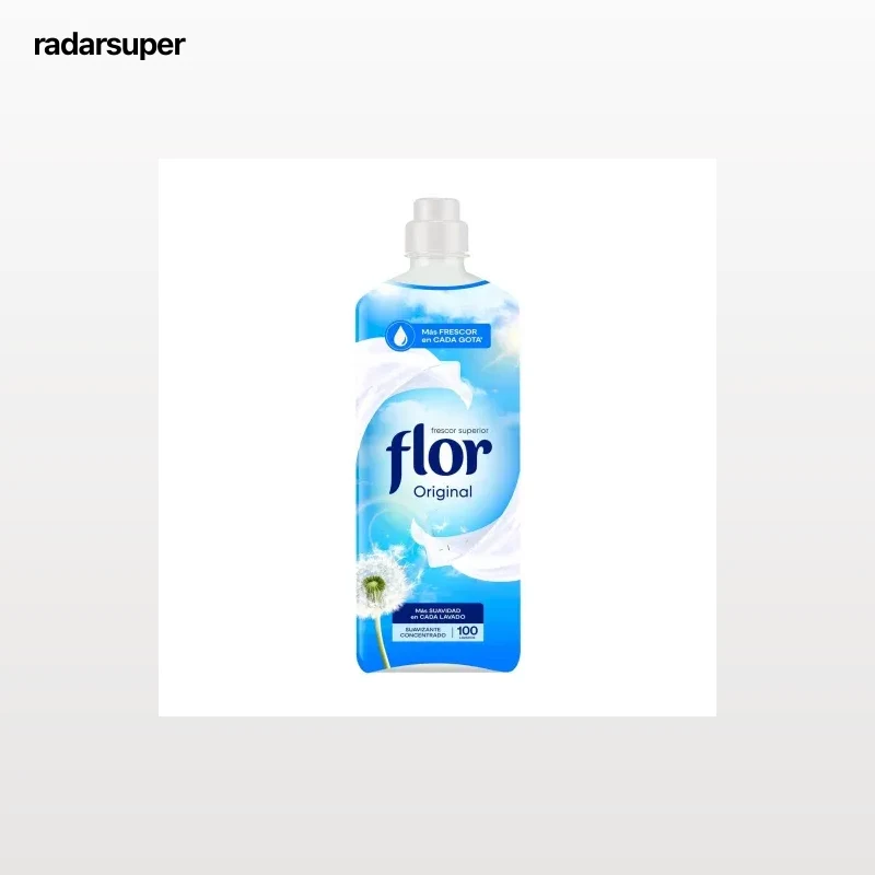 Suavizante concentrado original Flor 100 lavados.