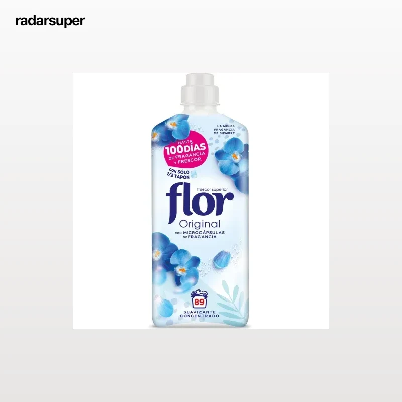 Suavizante concentrado Original Flor 89 lavados.