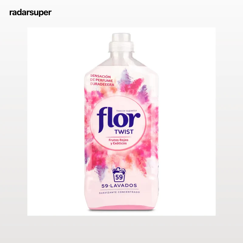 Suavizante concentrado twist frutos rojos Flor botella 59 lavados