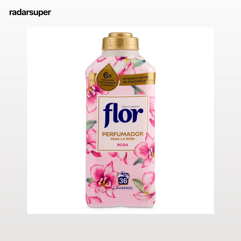 Suavizante perfumado rosa Flor botella 36 lavados