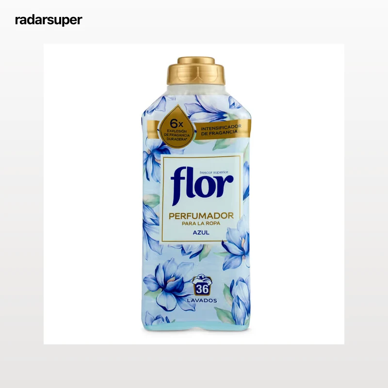 Suavizante perfumador azul Flor 36 lavados