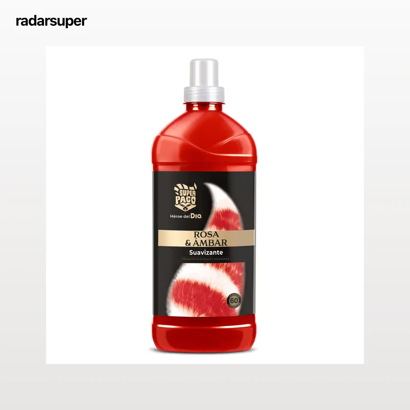 Suavizante premium rosa y ámbar Dia Super Paco botella 60 lavados