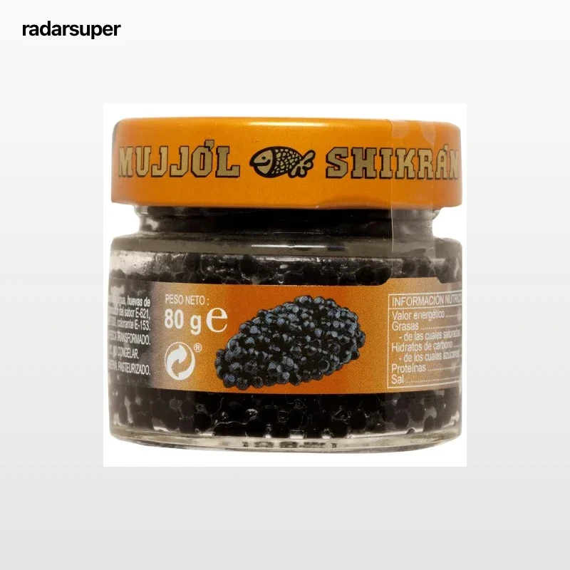 Sucedáneo de caviar Mujjól Shikrán sin gluten 80 g.