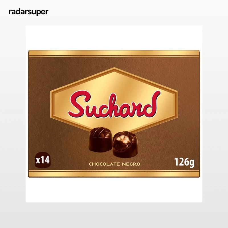 SUCHARD Bombones de chocolate negro 126 g.