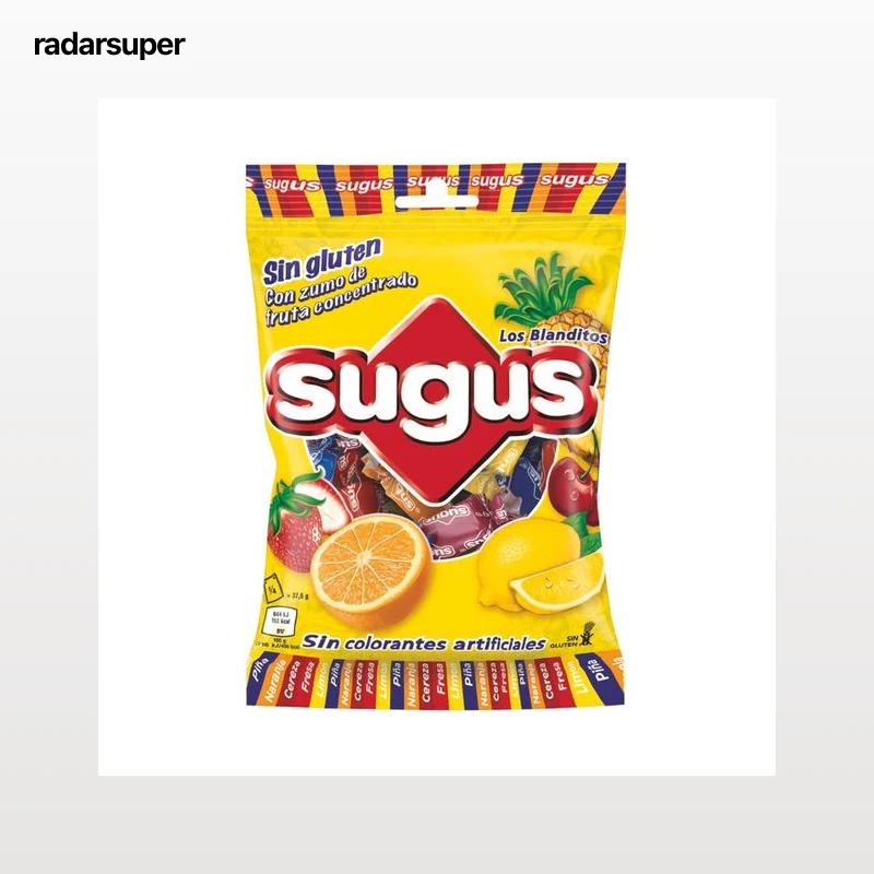 SUGUS Caramelos de sabores bolsa 150 g.