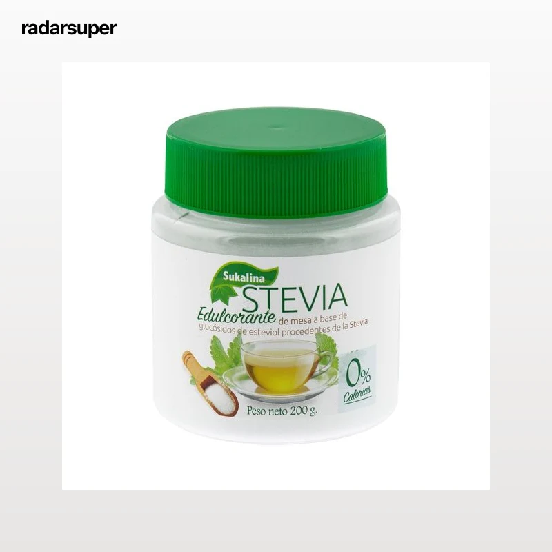 SUKALIA Stevia edulcorante en polvo, 200 g.