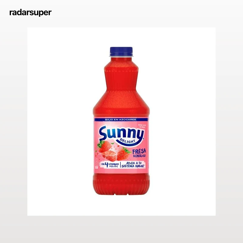 SUNNY DELIGHT Refresco refrigerado de fresa botella de 1,25 l.