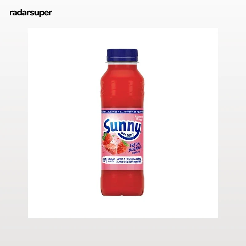 SUNNY DELIGHT Zumo con sabor a fresa 33 cl.