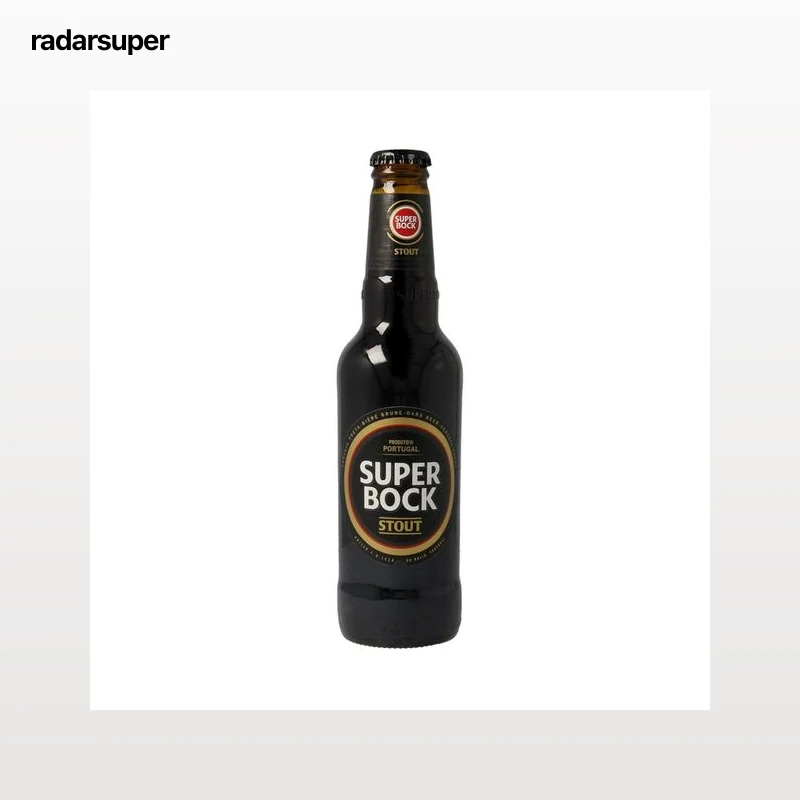 SUPER BOCK Cerveza negra portuguesa botella de 33 centilitros