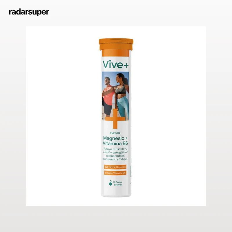 Suplemento de magnesio con vitamina b6 Vive+ 20 unidades
