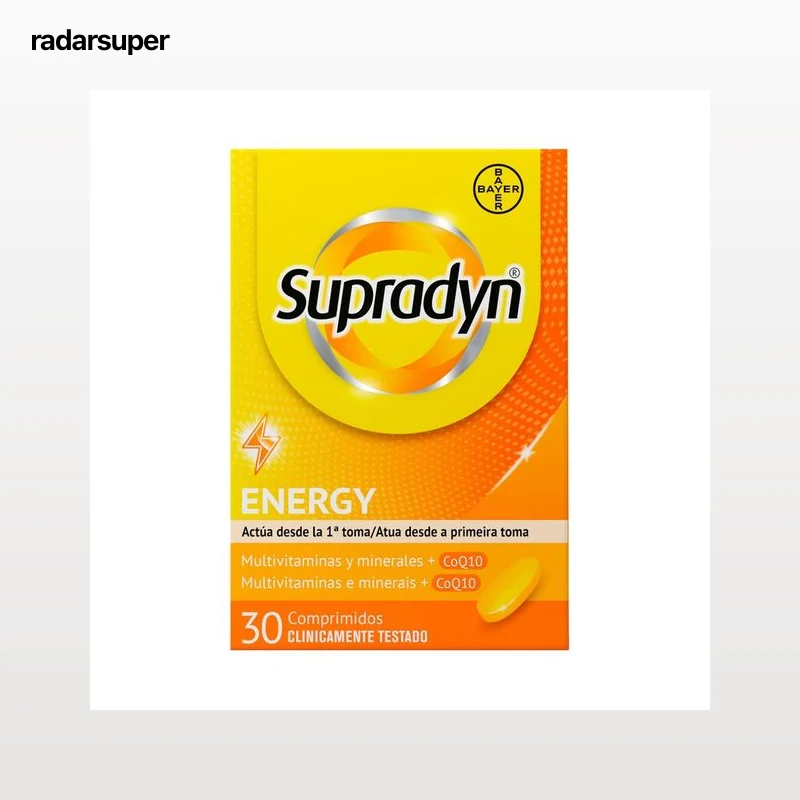 SUPRADYN Energy Complemento alimenticio para aumentar la energía interior 30 comprimidos.