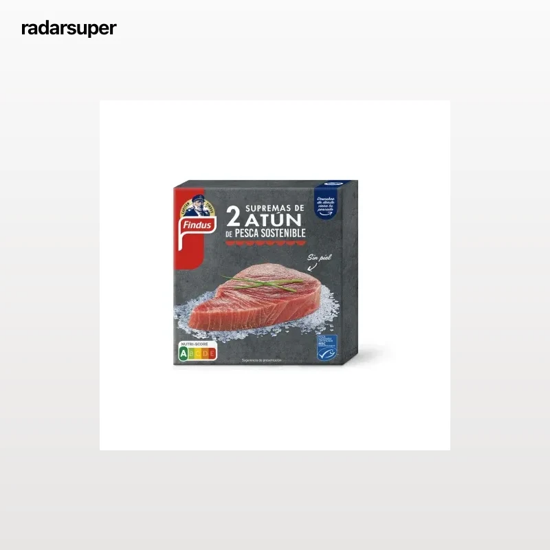 Supremas de atún congelado Findus 230 g.