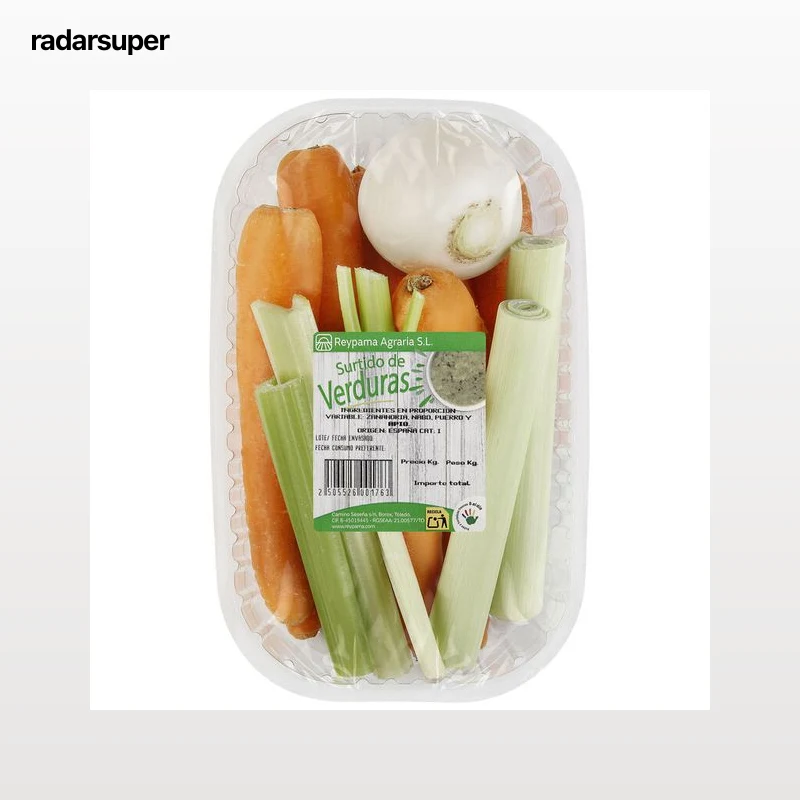Surtido variado de verduras bandeja 600g aproximadamente