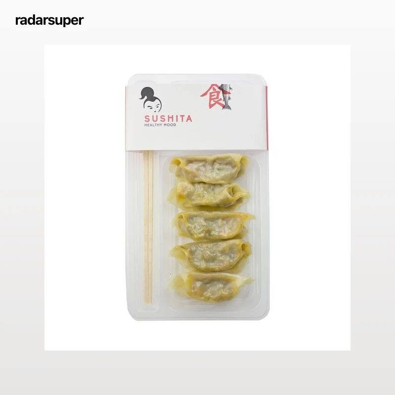 SUSHITA Dim sum oriental de verduras de la huerta con salsa de soja y palillos 6 uds. 133 g.