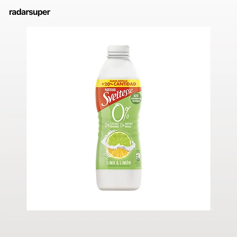 SVELTESSE Yogur líquido desnatado sabor lima y limón 900 ml.