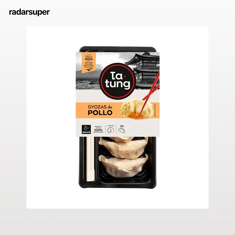 TA-TUNG Dim Sum Gyozas de pollo, listas para calentar y comer TA-TUNG 144 g.