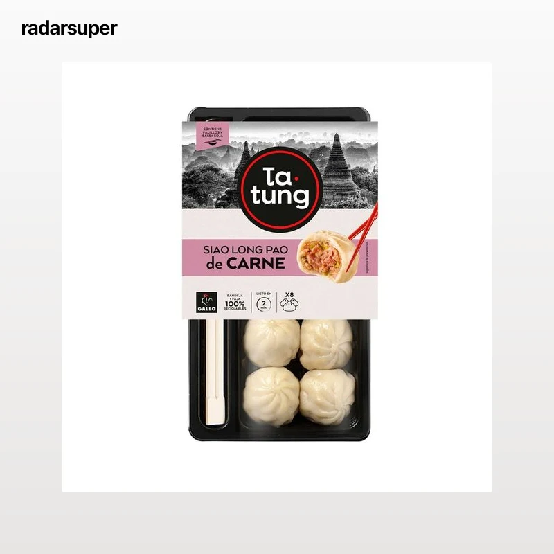 TA-TUNG Dim sum Siao Long Pao de carne, listos para calentar y comer TA-TUNG 230 g.