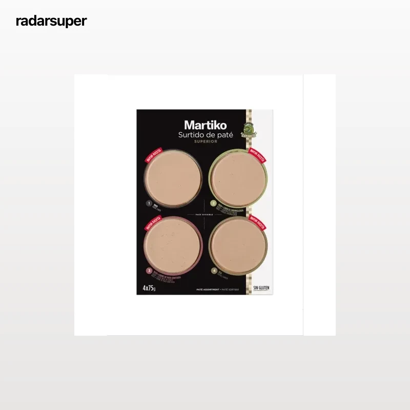 Tabla surtido de paté superior Martiko pack de 4 unidades de 75 g