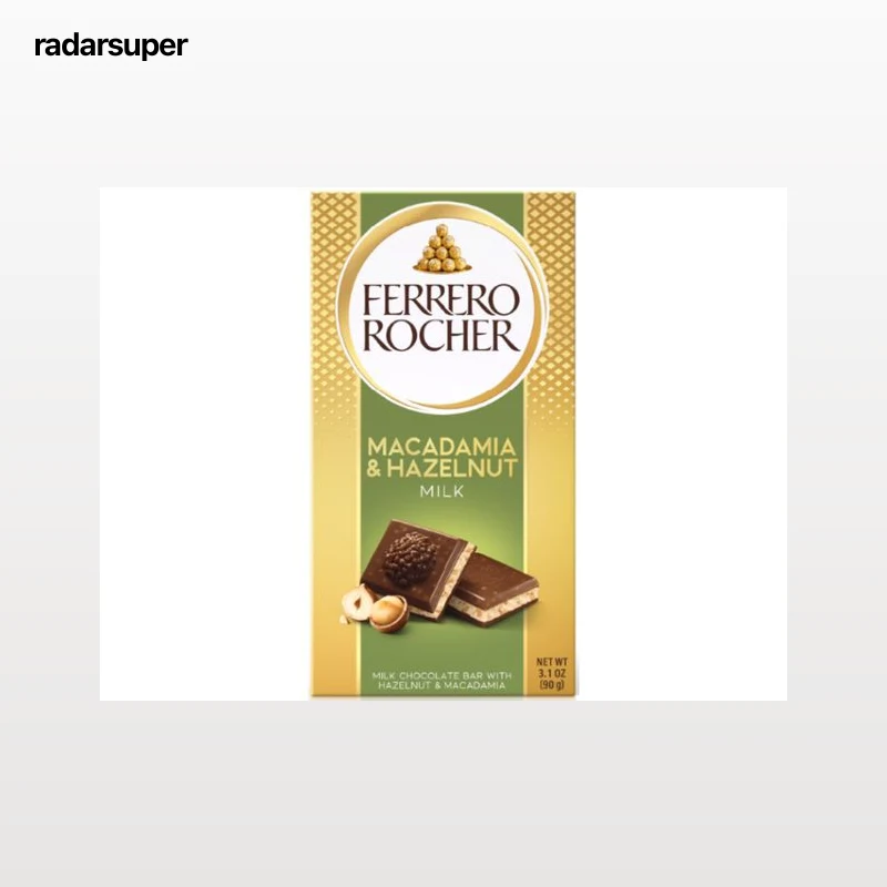 TABLETE DE CHOCOLATE FERRERO ROCHER MACADAMIA 90G