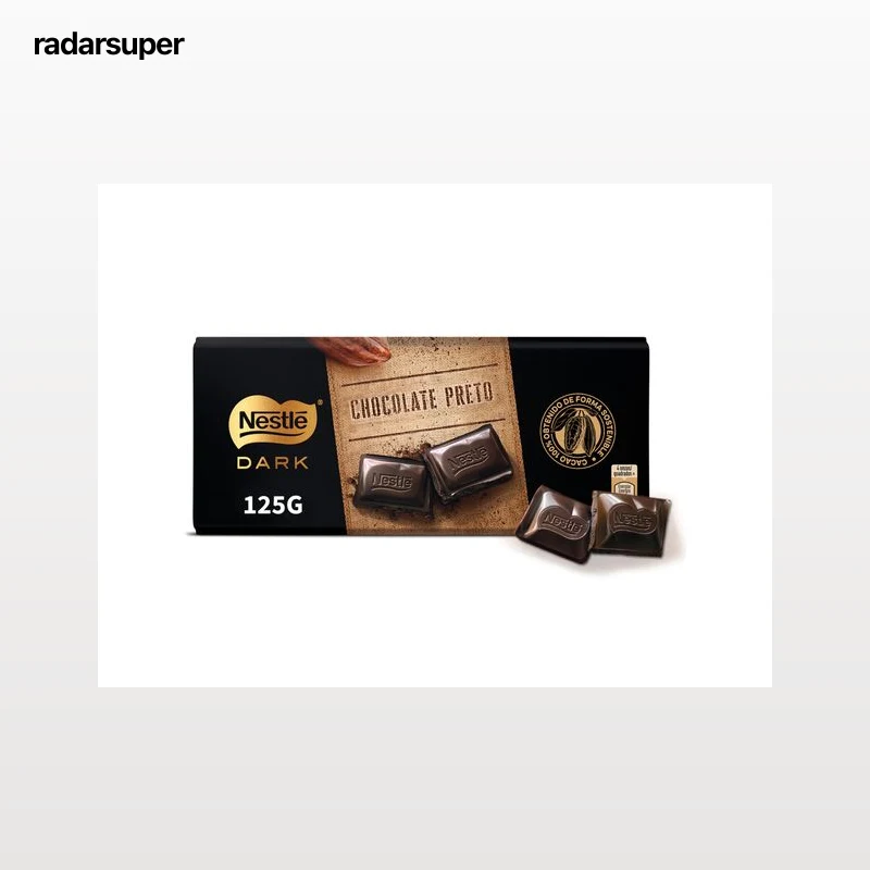 TABLETE NESTLÉ DARK CHOCOLATE PRETO 125G