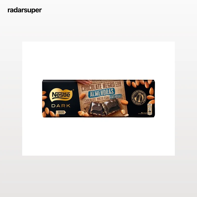TABLETE NESTLÉ DARK CHOCOLATE PRETO COM AMÊNDOAS 270G