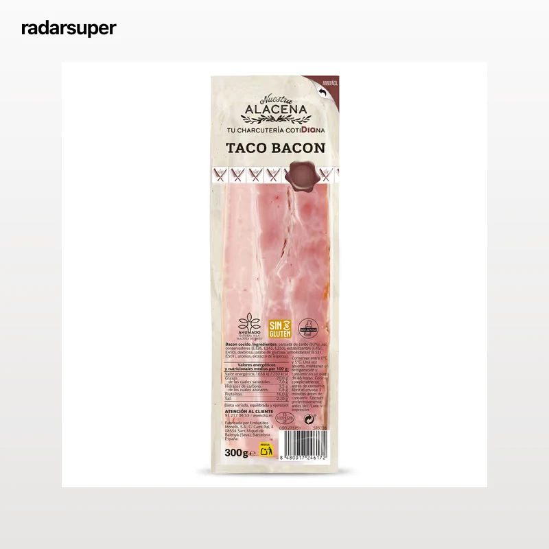 Taco de bacon Dia Nuestra Alacena 300 g