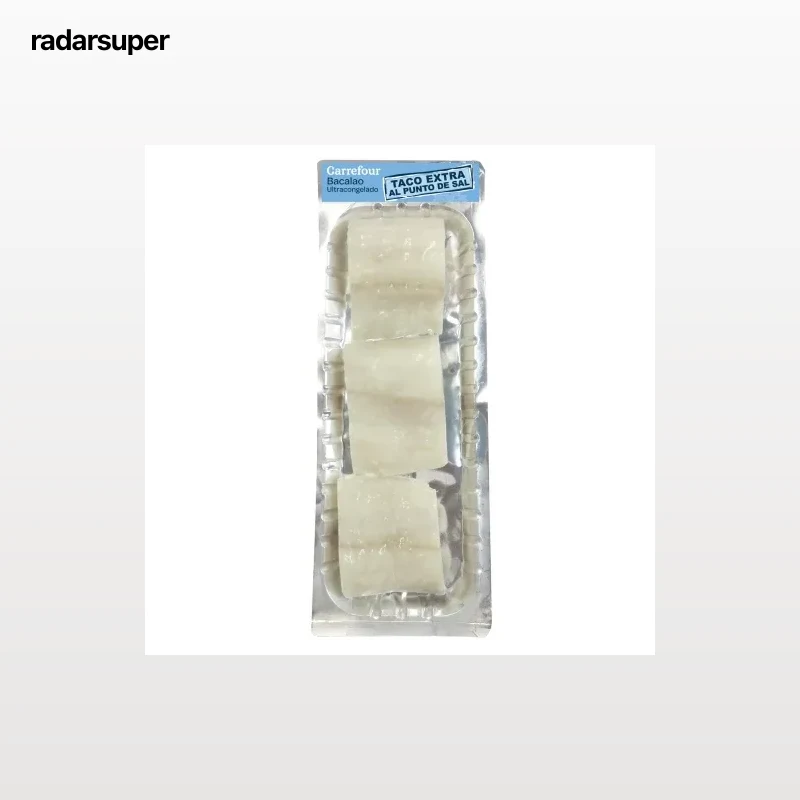 Taco de bacalao extra al punto de sal congelado 400 g
