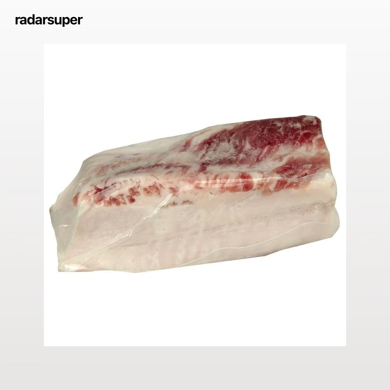 Taco de panceta de cebo ibérico de cerdo, envasada al vacio DERAZA