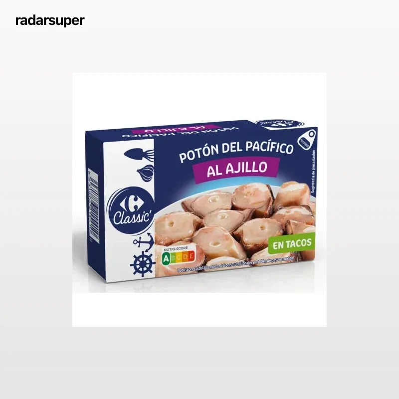 Tacos de potón al ajillo Classic Carrefour 65 g.