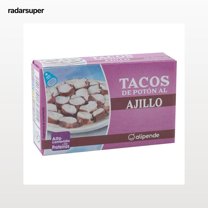 Tacos de potón al ajillo Alipende 72g